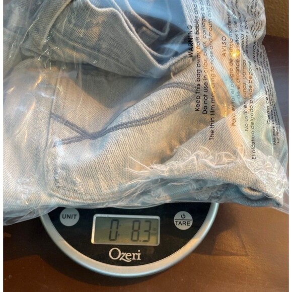 Abercrombie & Fitch Shorts Womens 4 27 blue Denim Festival Short High Rise - Picture 7 of 8